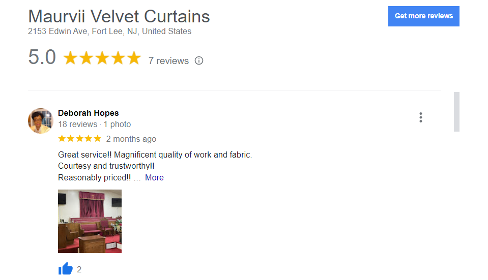 Pesonalized church curtains in new york