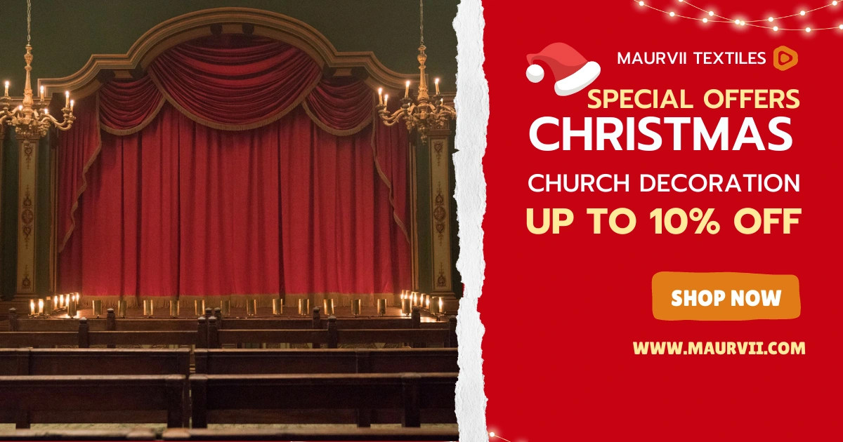 made to measure Christmas curtains in red velvet