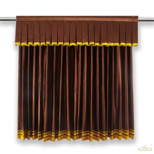 Church stage curtains in brown color 