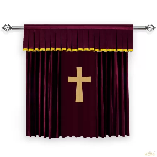 Velvet Made Church Curtains And Drapes 