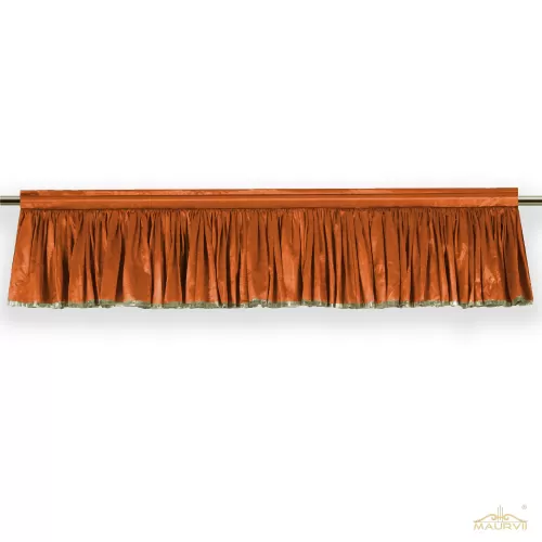 Extra Short Valance In Rust Color