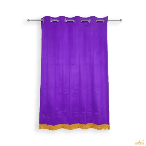 Purple Velvet Curtains in Grommet Style