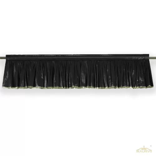 Pleated Valance Installed In Theater Room