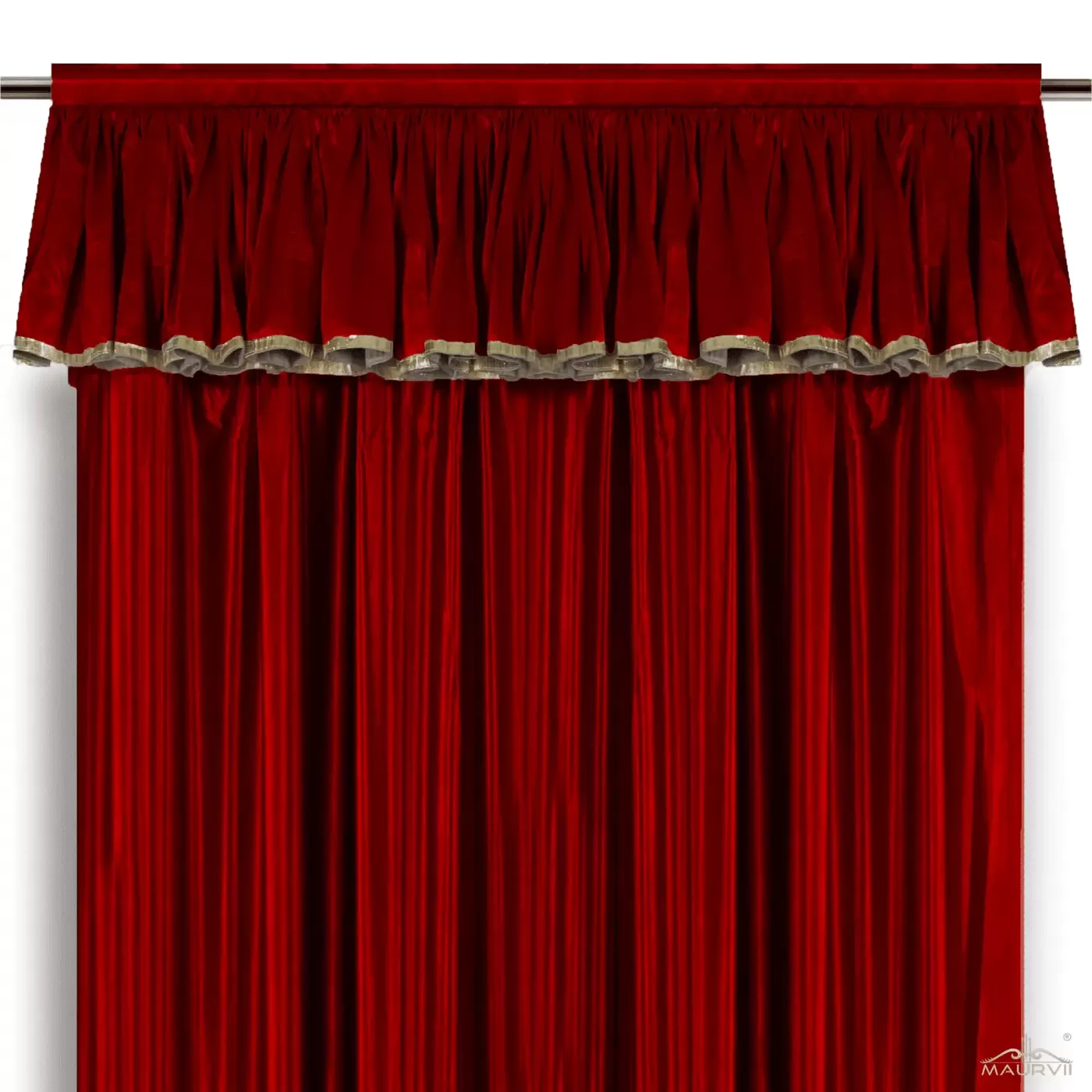 Red Stage Curtains Maurvii Textiles